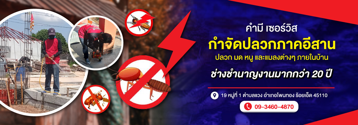 กำจัดปลวกภาคอีสาน-คำมี-เซอร์วิส